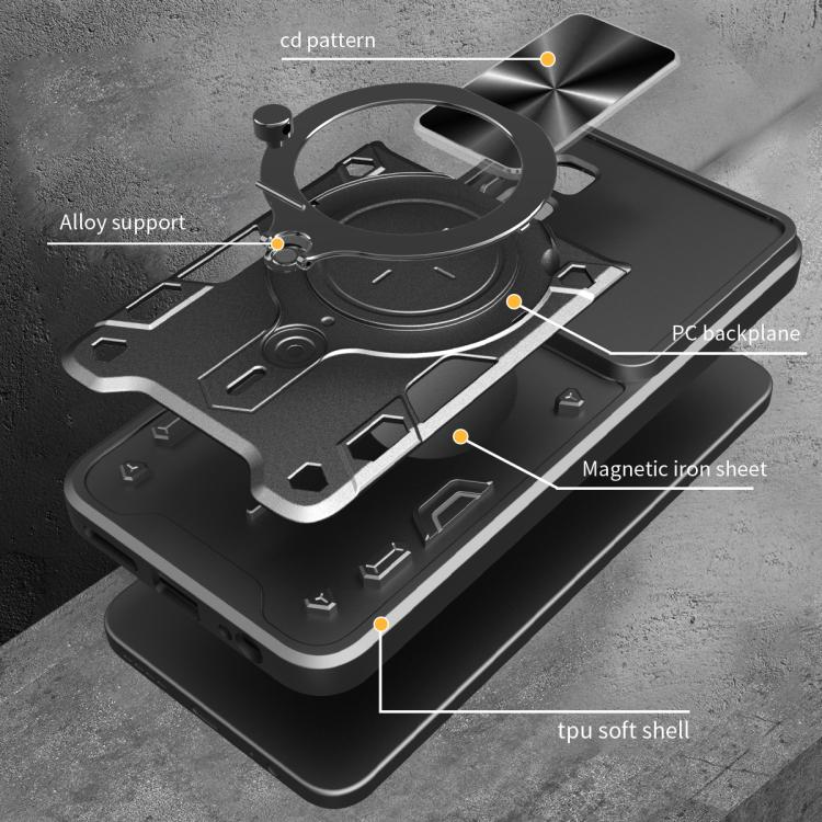 CD Texture Sliding Camshield Magnetic Holder Phone Case, For OPPO A3 Pro 5G India, For OPPO Reno12 Pro 5G Global, For OPPO Reno12 5G Global, For OPPO Reno11 F 5G Global