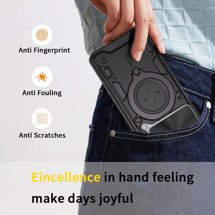 CD Texture Sliding Camshield Magnetic Holder Phone Case, For OPPO A5 Pro 5G Global, For OPPO Find X8, For OPPO A3x 5G India / A3x 4G, For OPPO Reno12 F 5G Global