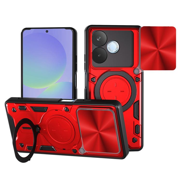 CD Texture Sliding Camshield Magnetic Holder Phone Case, For OPPO A5 Pro 5G Global, For OPPO Find X8, For OPPO A3x 5G India / A3x 4G, For OPPO Reno12 F 5G Global
