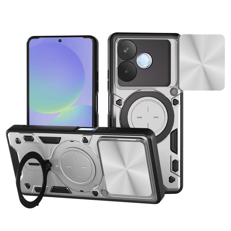 CD Texture Sliding Camshield Magnetic Holder Phone Case, For OPPO A5 Pro 5G Global, For OPPO Find X8, For OPPO A3x 5G India / A3x 4G, For OPPO Reno12 F 5G Global