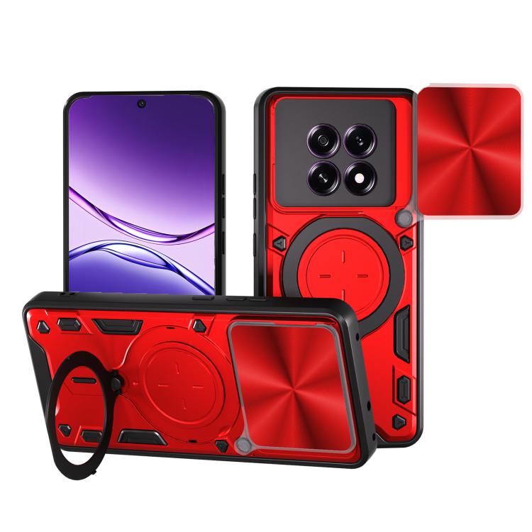 CD Texture Sliding Camshield Magnetic Holder Phone Case, For OPPO Reno14 5G Global, For OPPO A59 5G Global, For OPPO F29 Pro 5G Global, For OPPO F29 5G Global