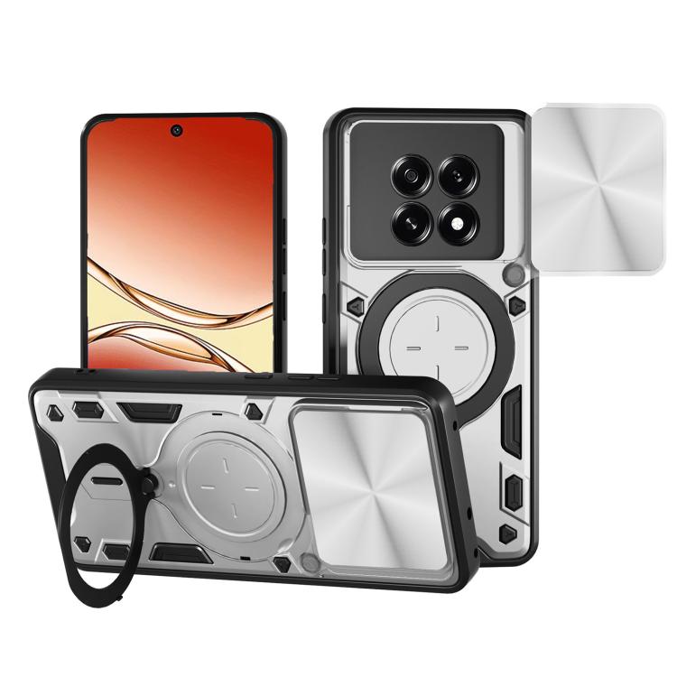 CD Texture Sliding Camshield Magnetic Holder Phone Case, For OPPO Reno14 5G Global, For OPPO A59 5G Global, For OPPO F29 Pro 5G Global, For OPPO F29 5G Global