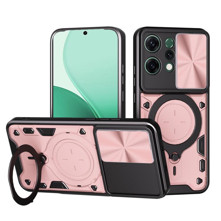 CD Texture Sliding Camshield Magnetic Holder Phone Case, For OPPO Reno14 5G Global, For OPPO A59 5G Global, For OPPO F29 Pro 5G Global, For OPPO F29 5G Global