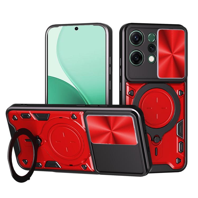 CD Texture Sliding Camshield Magnetic Holder Phone Case, For OPPO Reno14 5G Global, For OPPO A59 5G Global, For OPPO F29 Pro 5G Global, For OPPO F29 5G Global