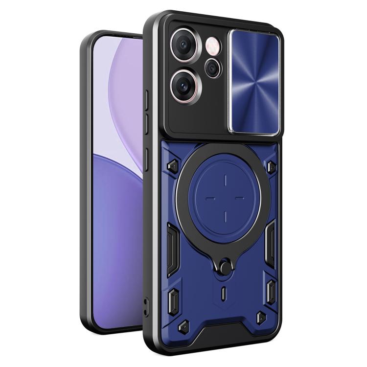 CD Texture Sliding Camshield Magnetic Holder Phone Case, For OPPO Find X9, For OPPO Find X9 Pro, For OPPO Reno14 F 5G Global, For OPPO A5 5G Global / A5x 5G