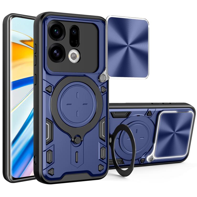 CD Texture Sliding Camshield Magnetic Holder Phone Case, For OPPO Find X9, For OPPO Find X9 Pro, For OPPO Reno14 F 5G Global, For OPPO A5 5G Global / A5x 5G