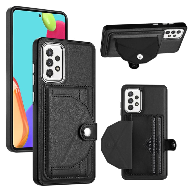 Shockproof Leather Phone Case with Card Holder, For Samsung Galaxy A23 4G / F23 5G / M23 5G, For Samsung Galaxy A53 5G, For Samsung Galaxy A73 5G, For Samsung Galaxy A33 5G