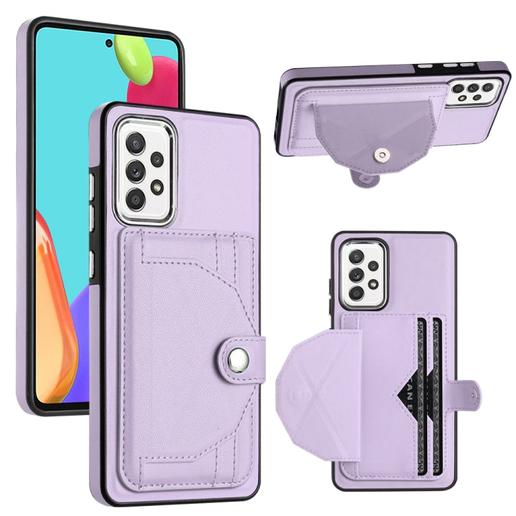 Shockproof Leather Phone Case with Card Holder, For Samsung Galaxy A23 4G / F23 5G / M23 5G, For Samsung Galaxy A53 5G, For Samsung Galaxy A73 5G, For Samsung Galaxy A33 5G