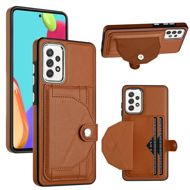 Shockproof Leather Phone Case with Card Holder, For Samsung Galaxy A23 4G / F23 5G / M23 5G, For Samsung Galaxy A53 5G, For Samsung Galaxy A73 5G, For Samsung Galaxy A33 5G