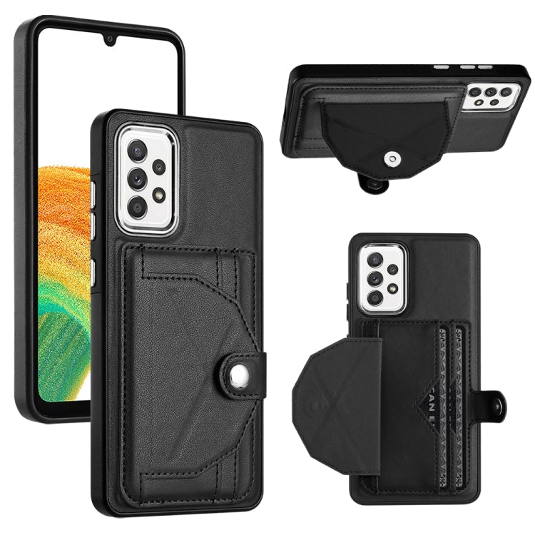 Shockproof Leather Phone Case with Card Holder, For Samsung Galaxy A23 4G / F23 5G / M23 5G, For Samsung Galaxy A53 5G, For Samsung Galaxy A73 5G, For Samsung Galaxy A33 5G