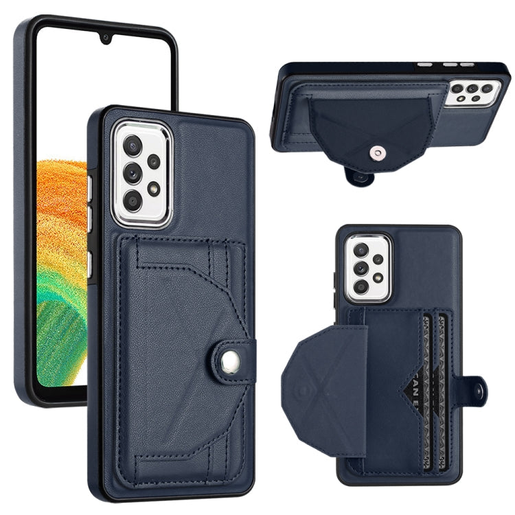 Shockproof Leather Phone Case with Card Holder, For Samsung Galaxy A23 4G / F23 5G / M23 5G, For Samsung Galaxy A53 5G, For Samsung Galaxy A73 5G, For Samsung Galaxy A33 5G