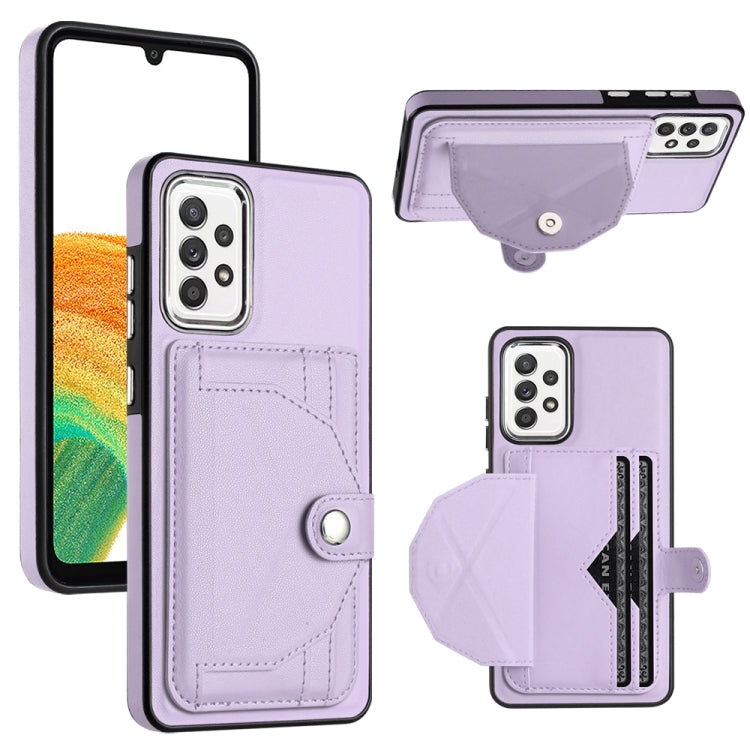 Shockproof Leather Phone Case with Card Holder, For Samsung Galaxy A23 4G / F23 5G / M23 5G, For Samsung Galaxy A53 5G, For Samsung Galaxy A73 5G, For Samsung Galaxy A33 5G