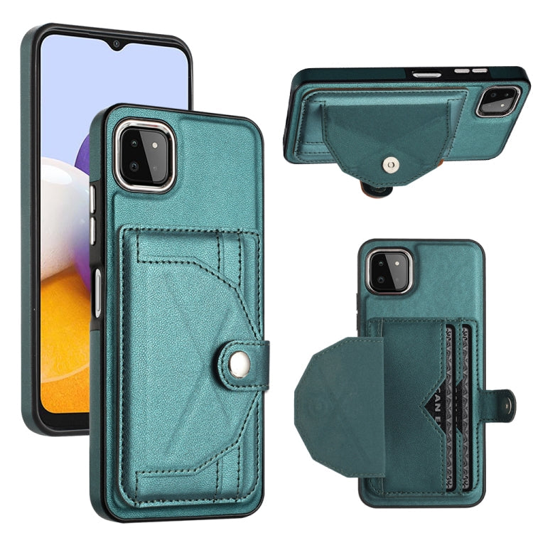 Shockproof Leather Phone Case with Card Holder, For Samsung Galaxy A22 5G, For Samsung Galaxy S21 FE 5G, For Samsung Galaxy A32 4G, For Samsung Galaxy A72 4G / A72 5G