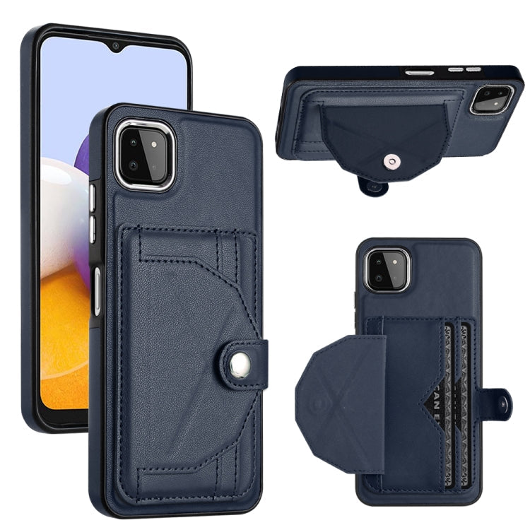 Shockproof Leather Phone Case with Card Holder, For Samsung Galaxy A22 5G, For Samsung Galaxy S21 FE 5G, For Samsung Galaxy A32 4G, For Samsung Galaxy A72 4G / A72 5G