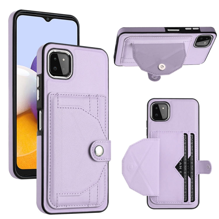 Shockproof Leather Phone Case with Card Holder, For Samsung Galaxy A22 5G, For Samsung Galaxy S21 FE 5G, For Samsung Galaxy A32 4G, For Samsung Galaxy A72 4G / A72 5G