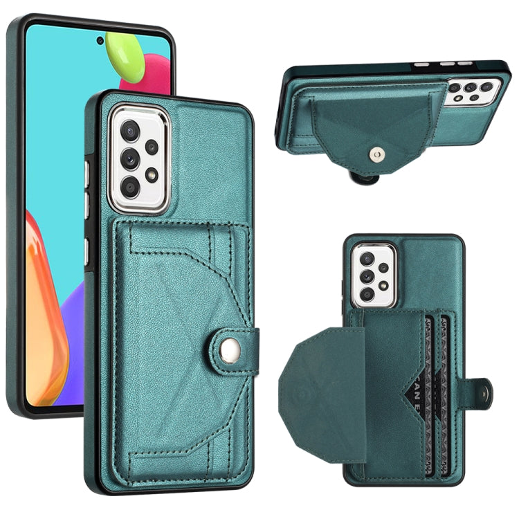 Shockproof Leather Phone Case with Card Holder, For Samsung Galaxy A22 5G, For Samsung Galaxy S21 FE 5G, For Samsung Galaxy A32 4G, For Samsung Galaxy A72 4G / A72 5G