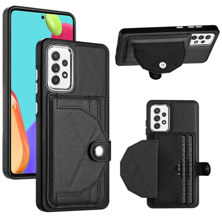 Shockproof Leather Phone Case with Card Holder, For Samsung Galaxy A22 5G, For Samsung Galaxy S21 FE 5G, For Samsung Galaxy A32 4G, For Samsung Galaxy A72 4G / A72 5G