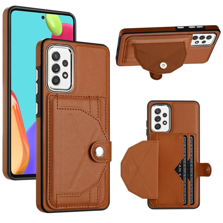 Shockproof Leather Phone Case with Card Holder, For Samsung Galaxy A22 5G, For Samsung Galaxy S21 FE 5G, For Samsung Galaxy A32 4G, For Samsung Galaxy A72 4G / A72 5G