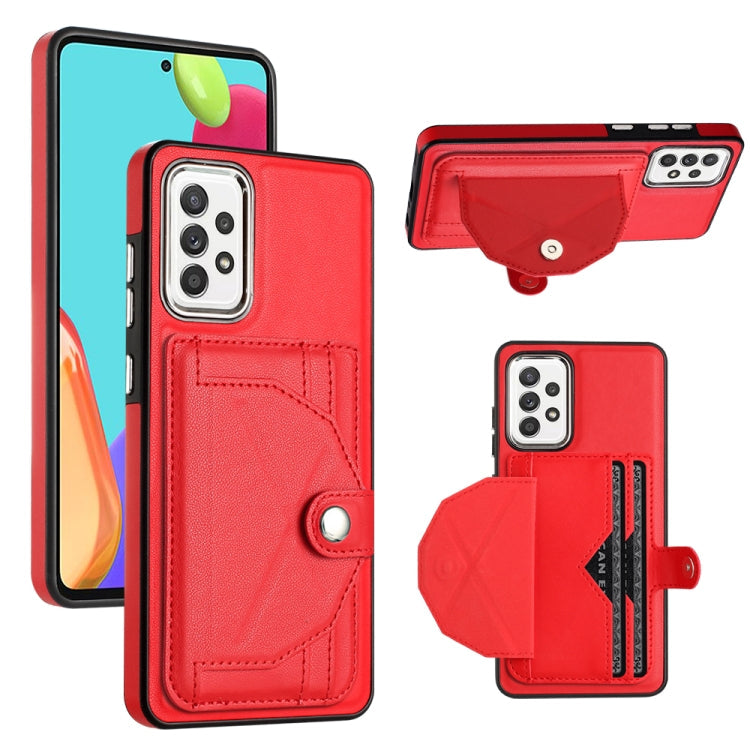 Shockproof Leather Phone Case with Card Holder, For Samsung Galaxy A22 5G, For Samsung Galaxy S21 FE 5G, For Samsung Galaxy A32 4G, For Samsung Galaxy A72 4G / A72 5G