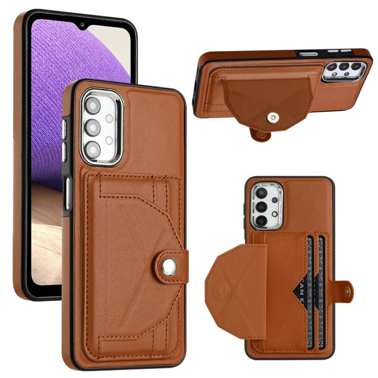 Shockproof Leather Phone Case with Card Holder, For Samsung Galaxy A52 4G / A52 5G, For Samsung Galaxy A12 4G / M12, For Samsung Galaxy A32 5G
