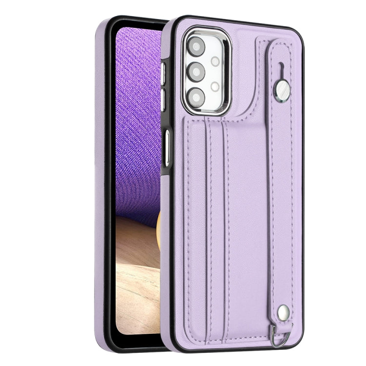 Shockproof Leather Phone Case with Wrist Strap, For Samsung Galaxy A13 4G, For Samsung Galaxy S22 Ultra 5G, For Samsung Galaxy S22+ 5G, For Samsung Galaxy S22 5G