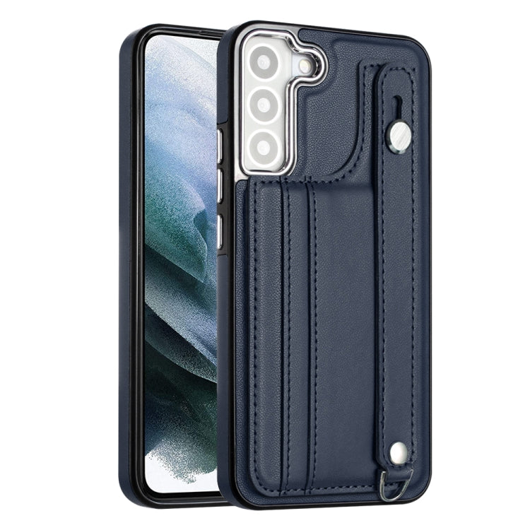 Shockproof Leather Phone Case with Wrist Strap, For Samsung Galaxy A13 4G, For Samsung Galaxy S22 Ultra 5G, For Samsung Galaxy S22+ 5G, For Samsung Galaxy S22 5G