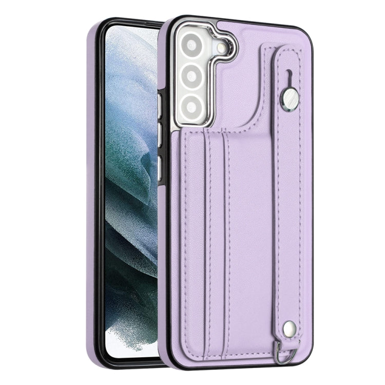Shockproof Leather Phone Case with Wrist Strap, For Samsung Galaxy A22 5G, For Samsung Galaxy S21 FE 5G, For Samsung Galaxy A32 4G, For Samsung Galaxy A72 4G / A72 5G
