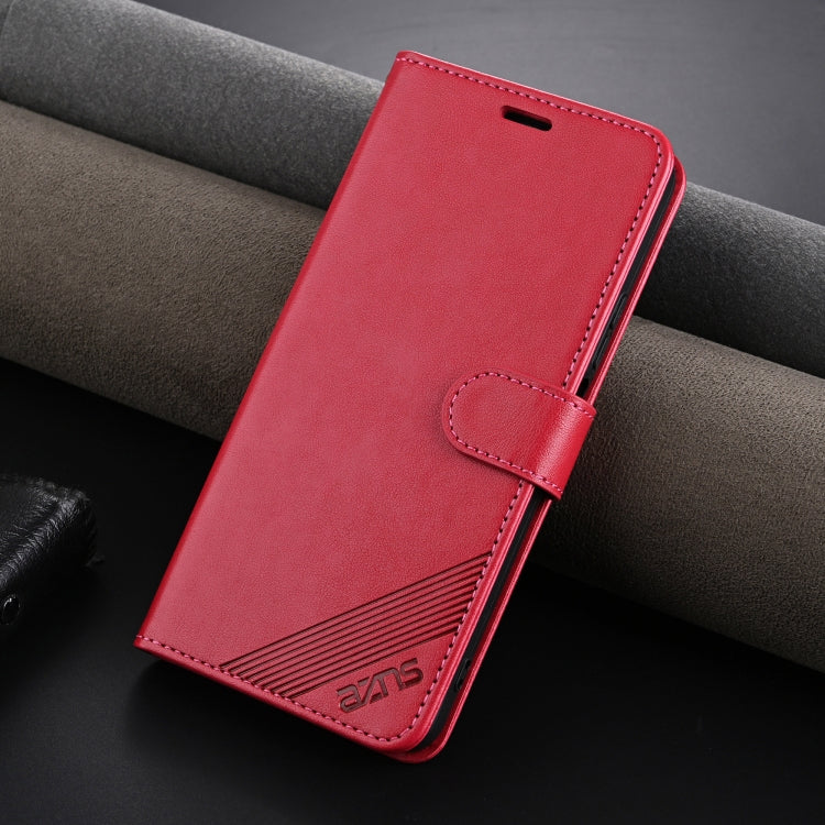 For Honor Play 50 / 50m 5G AZNS Sheepskin Texture Flip Leather Phone Case(Red)