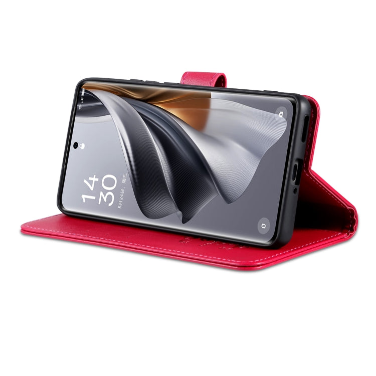 For Honor 200 AZNS Sheepskin Texture Flip Leather Phone Case(Red)