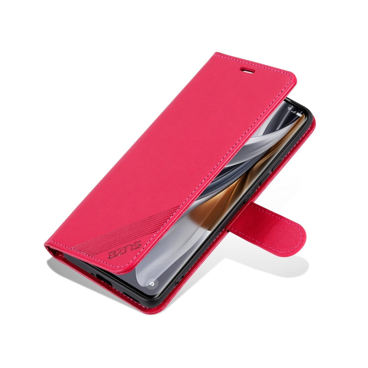 For Honor 200 Pro AZNS Sheepskin Texture Flip Leather Phone Case(Red)