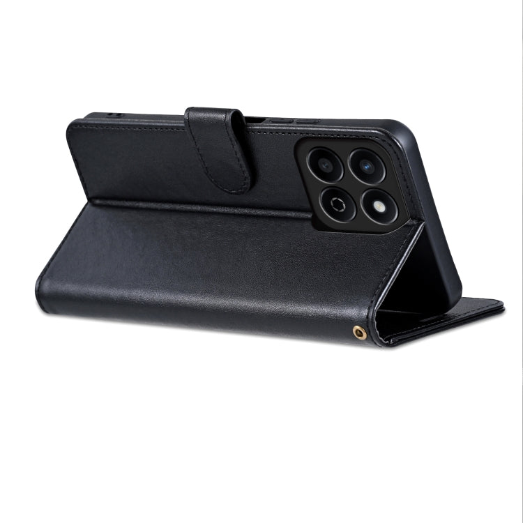 For Honor Play 60 Plus AZNS Sheepskin Texture Flip Leather Phone Case(Black)