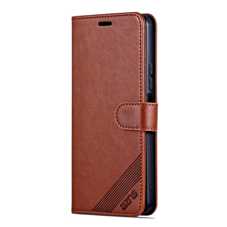For Honor Play 60 Plus AZNS Sheepskin Texture Flip Leather Phone Case(Brown)