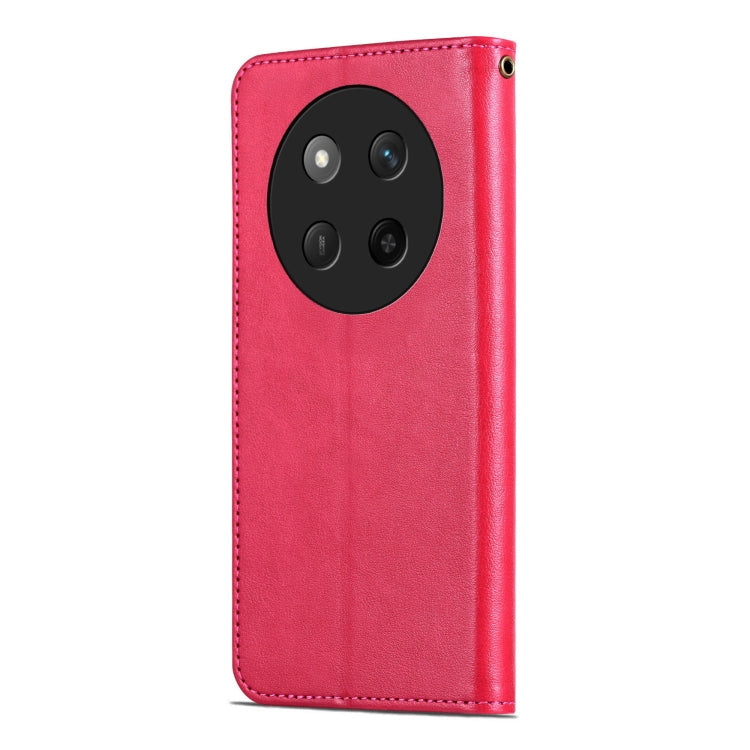 For Honor X60 Pro AZNS Sheepskin Texture Flip Leather Phone Case(Red)