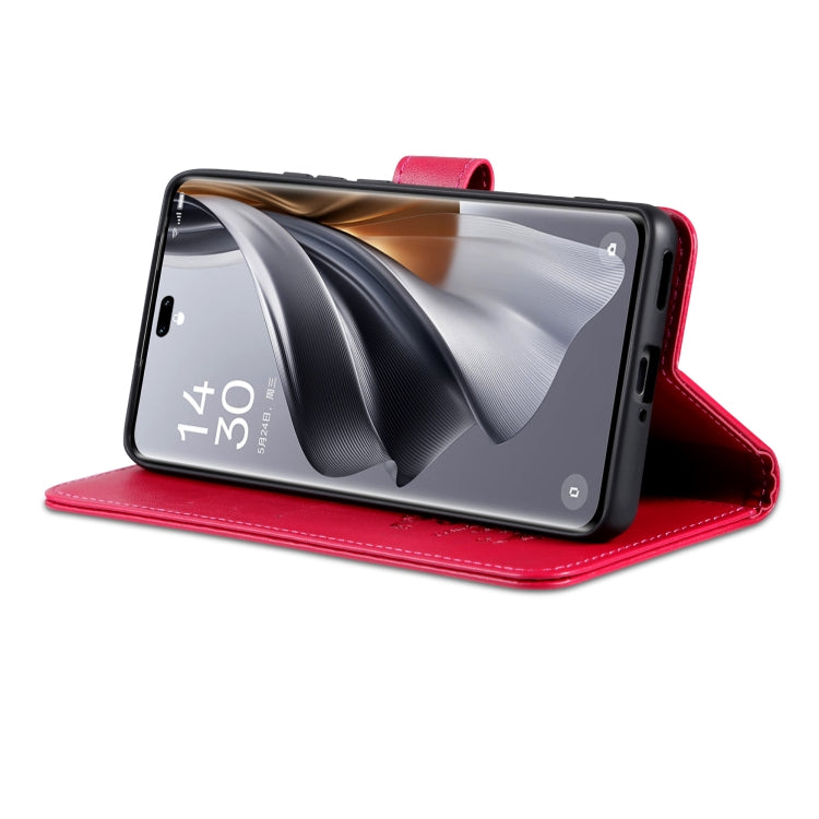 For Honor X60 Pro AZNS Sheepskin Texture Flip Leather Phone Case(Red)