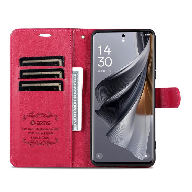 For Honor 400 Pro Global 160.8mm AZNS Sheepskin Texture Flip Leather Phone Case(Red)