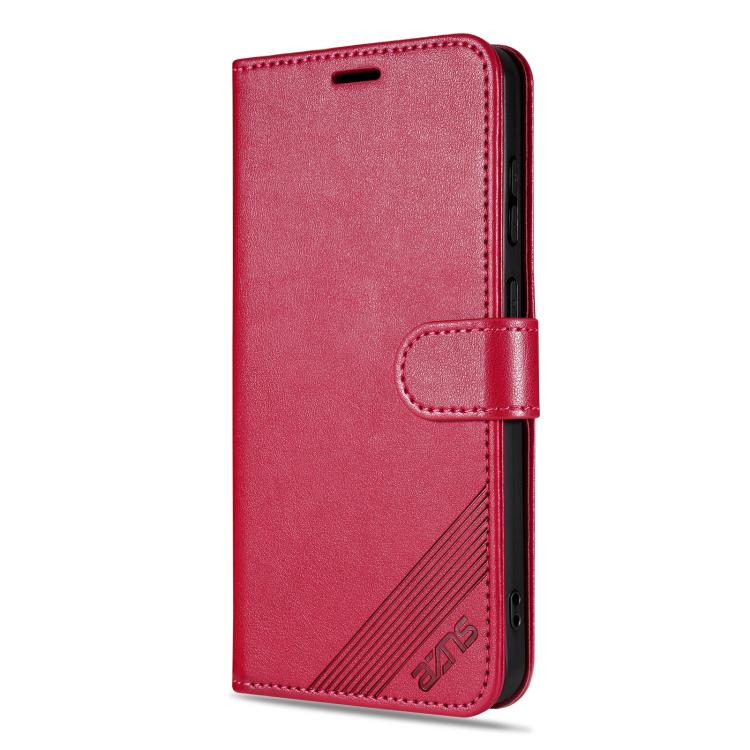 For Honor 400 Global 156.5mm AZNS Sheepskin Texture Flip Leather Phone Case(Red)