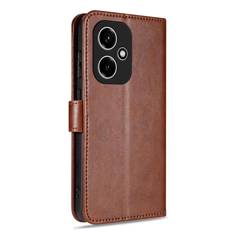 For Honor 400 Global 156.5mm AZNS Sheepskin Texture Flip Leather Phone Case(Brown)