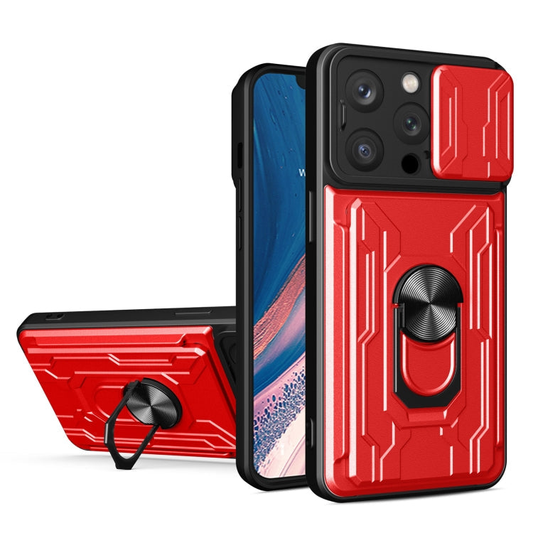 Sliding Camshield TPU+PC Phone Case with Card Slot, For iPhone 15 Pro Max, For iPhone 15 Pro, For iPhone 15 Plus