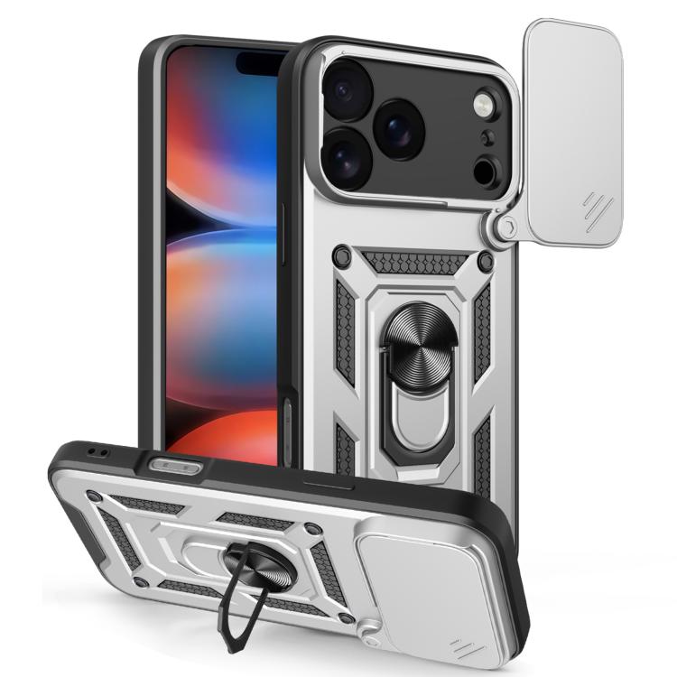 Sliding Camera Cover Design TPU+PC Phone Case, For iPhone 17e / 16e, For iPhone 17 Pro Max, For iPhone 17 Pro