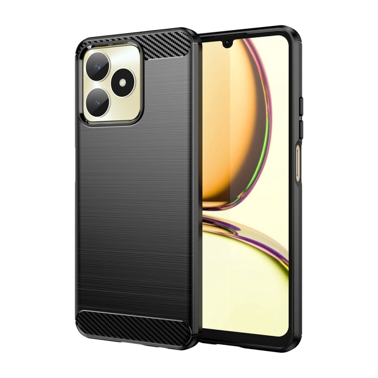 Carbon Fiber Brushed Texture TPU Phone Case, For Realme GT 6T, For Realme GT Neo6, For Realme GT Neo6 SE, For Realme Note 50, For Realme 12 Pro 5G, For Realme 12 Pro+ 5G, For Realme C67 4G, For Realme Narzo 60X