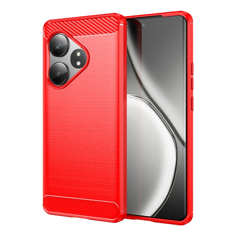 Carbon Fiber Brushed Texture TPU Phone Case, For Realme C75, For Realme GT 7 Pro, For Realme P1 Speed, For Realme 13 Pro 5G, For Realme 13 Pro+ 5G, For Realme GT 6, For Realme C61, For Realme C63