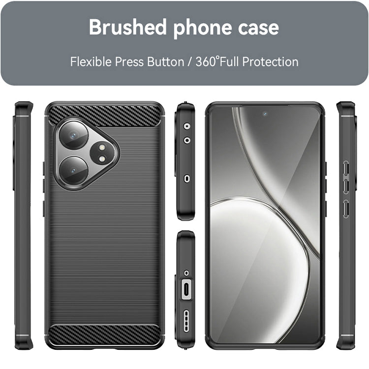 Carbon Fiber Brushed Texture TPU Phone Case, For Realme GT 6T, For Realme GT Neo6, For Realme GT Neo6 SE, For Realme Note 50, For Realme 12 Pro 5G, For Realme 12 Pro+ 5G, For Realme C67 4G, For Realme Narzo 60X