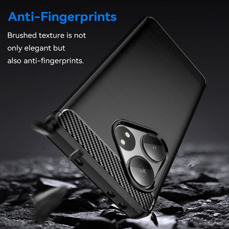 Carbon Fiber Brushed Texture TPU Phone Case, For Realme GT 6T, For Realme GT Neo6, For Realme GT Neo6 SE, For Realme Note 50, For Realme 12 Pro 5G, For Realme 12 Pro+ 5G, For Realme C67 4G, For Realme Narzo 60X