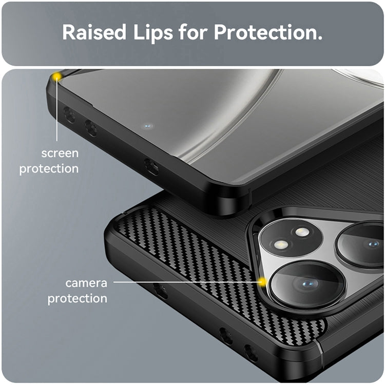 Carbon Fiber Brushed Texture TPU Phone Case, For Realme GT 6T, For Realme GT Neo6, For Realme GT Neo6 SE, For Realme Note 50, For Realme 12 Pro 5G, For Realme 12 Pro+ 5G, For Realme C67 4G, For Realme Narzo 60X