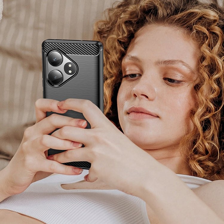 Carbon Fiber Brushed Texture TPU Phone Case, For Realme GT 6T, For Realme GT Neo6, For Realme GT Neo6 SE, For Realme Note 50, For Realme 12 Pro 5G, For Realme 12 Pro+ 5G, For Realme C67 4G, For Realme Narzo 60X