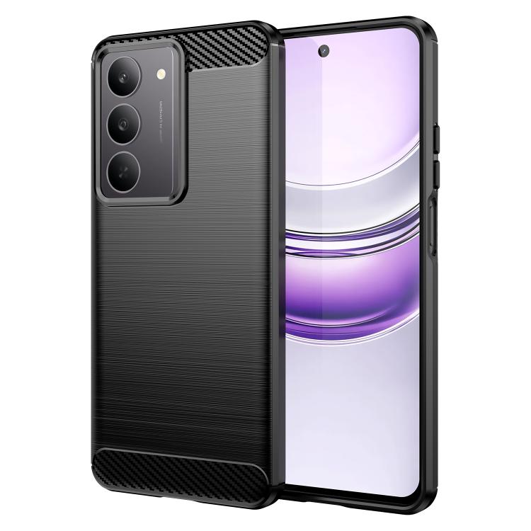 Carbon Fiber Brushed Texture TPU Phone Case, For Realme C75, For Realme GT 7 Pro, For Realme P1 Speed, For Realme 13 Pro 5G, For Realme 13 Pro+ 5G, For Realme GT 6, For Realme C61, For Realme C63