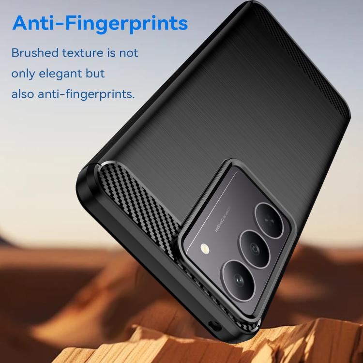 Carbon Fiber Brushed Texture TPU Phone Case, For Realme C75, For Realme GT 7 Pro, For Realme P1 Speed, For Realme 13 Pro 5G, For Realme 13 Pro+ 5G, For Realme GT 6, For Realme C61, For Realme C63