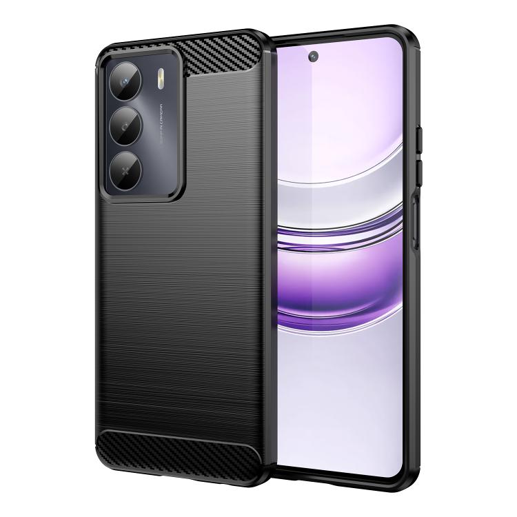 Carbon Fiber Brushed Texture TPU Phone Case, For Realme 15 Pro 5G, For Realme 15 5G, For Realme V70S, For Realme V70, For Realme C75x, For Realme 14x India, For Realme 14x 5G, For Realme V60 Pro