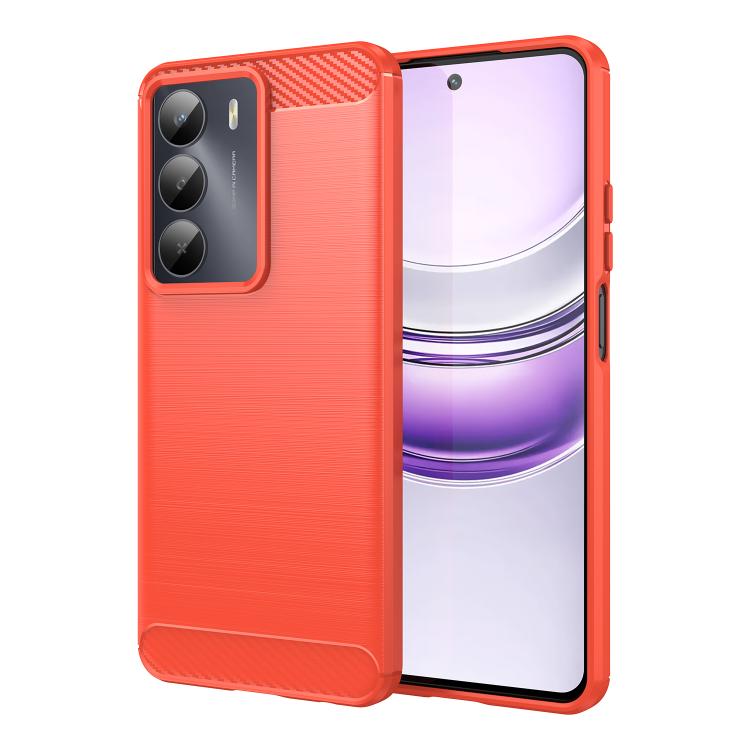 Carbon Fiber Brushed Texture TPU Phone Case, For Realme 15 Pro 5G, For Realme 15 5G, For Realme V70S, For Realme V70, For Realme C75x, For Realme 14x India, For Realme 14x 5G, For Realme V60 Pro