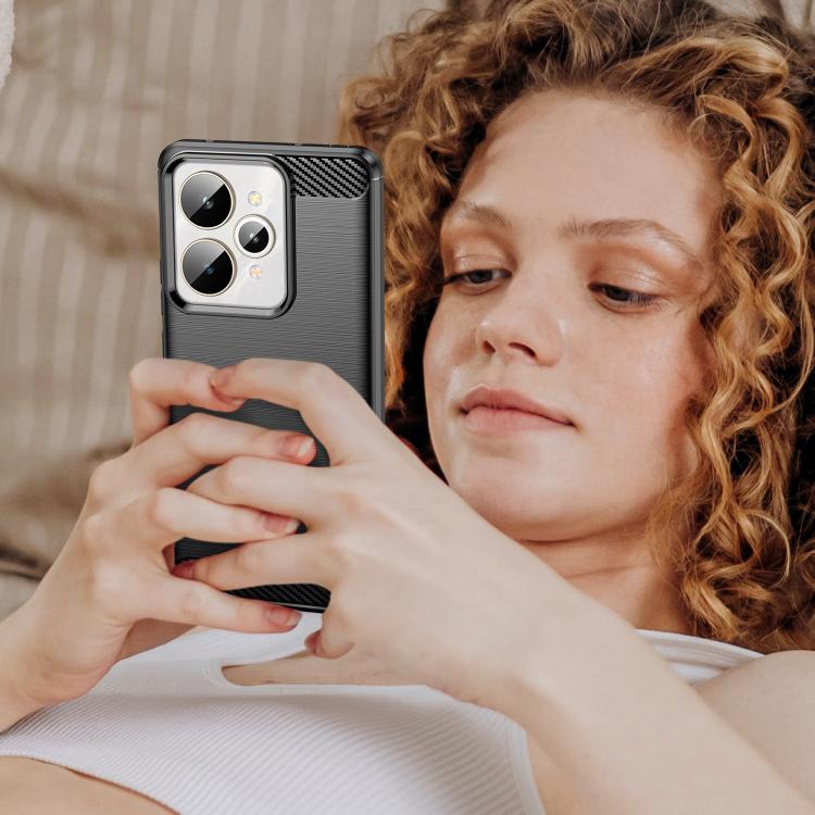 Carbon Fiber Brushed Texture TPU Phone Case, For Realme 15 Pro 5G, For Realme 15 5G, For Realme V70S, For Realme V70, For Realme C75x, For Realme 14x India, For Realme 14x 5G, For Realme V60 Pro